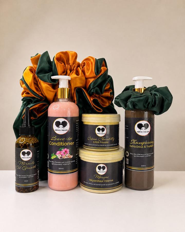 Gamme prestige — kit cheveux crépus