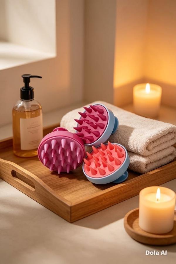 Brosse de massage cuir chevelu — photo 5